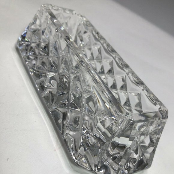 WATERFORD CRYSTAL "WESTOVER" BUSINESS CARD HOLDER - Picture 1 of 11